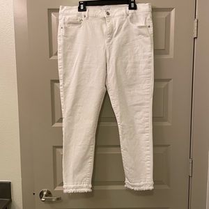 Loft Skinny White Jeans